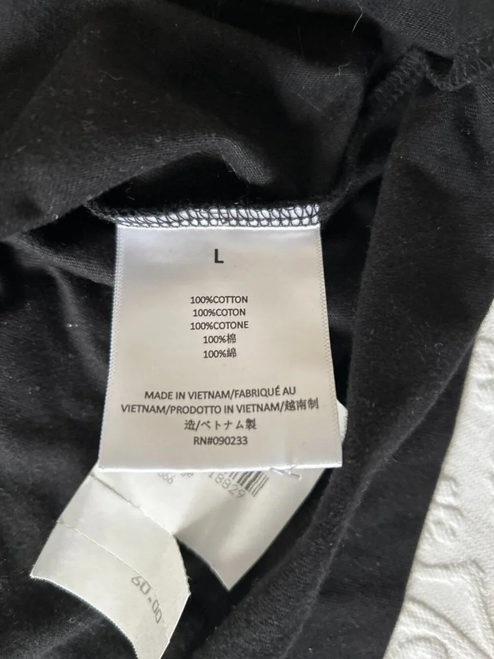 Fear of God Essentials Men's Jet Black Long Sleeve T-Shirt Size L NWT